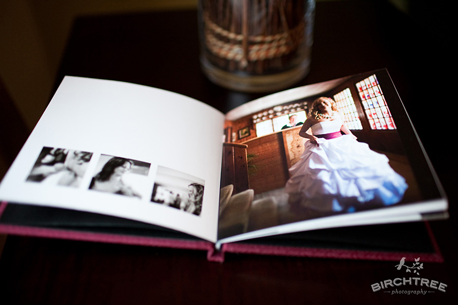 photo of inside of finao ravebook from a green gables restaurant wedding near pittsburgh