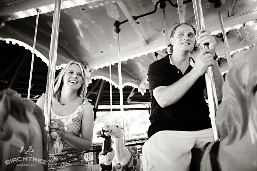 kennywood park engagement session in pittsburgh
